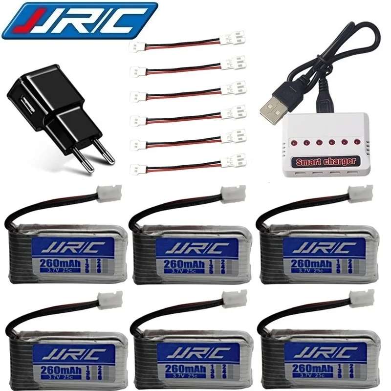 Original Upgrade 260mAh JJRC H20 battery For Syma S8 M67 U839 RC Quadcopter Parts 3.7v Lipo Battery and USB Charger Set | Игрушки и