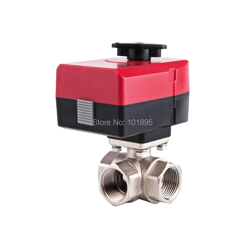 

Латунный материал 3/4 "до 5/4" размер 3-ходового электрического клапана