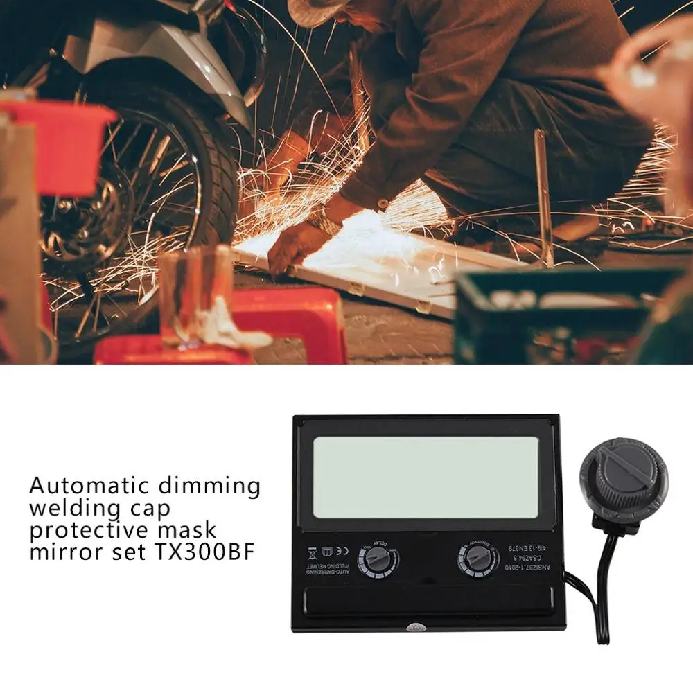 Автоматическая Сварочная крышка с переменным светом защитный лицевой экран
