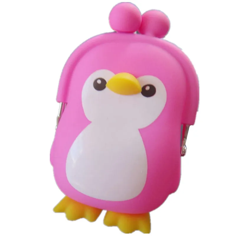 Мультяшные кошельки новый трехмерный силиконовый кошелек с пингвином совой