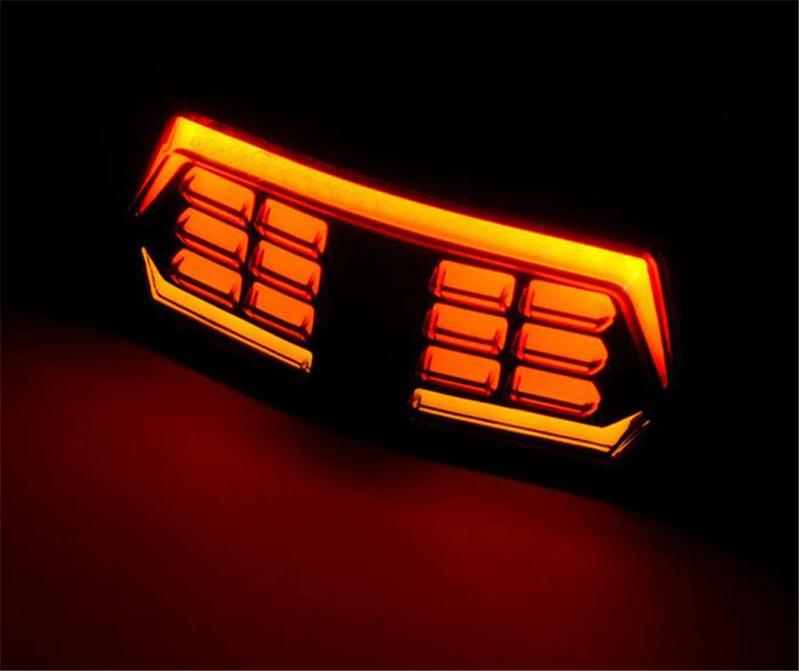 DC 12V задний поворотный светильник светодиодный тормозной фонарь для мотоцикла