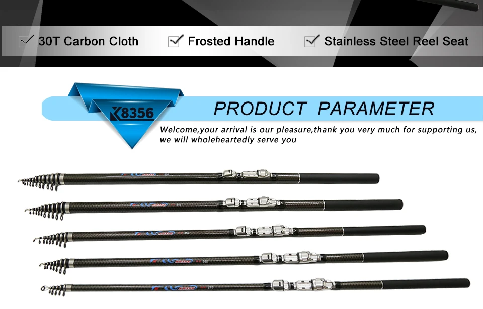K8356 2.7m 3.6M 4.5M 5.4M 3.0M 6.3M Spinning Fishing Rod M Power Telescopic Rock Fishing Rod Carp Feeder Rod Surf Spinning Rod