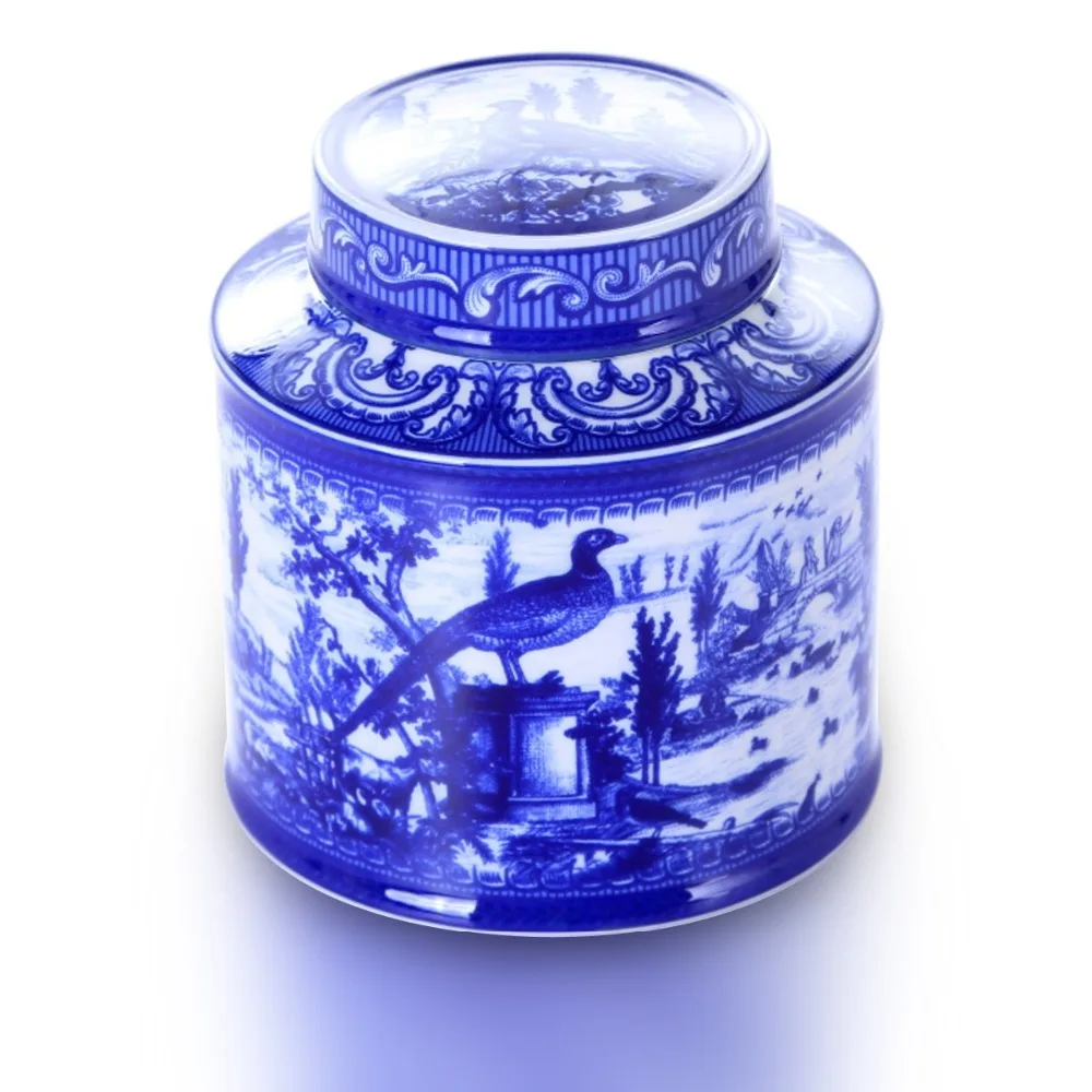 

Fashion ceramics crafts ornaments ceramics classical orchid tea cans sealed cans handicraft decorations