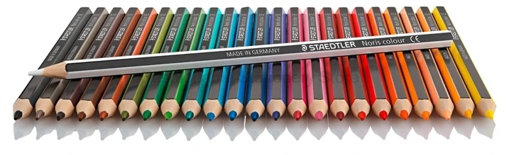 Стираемые нетоксичные цветные карандаши STAEDTLER WOPEX 185 C24 24 цвета ed для рисования