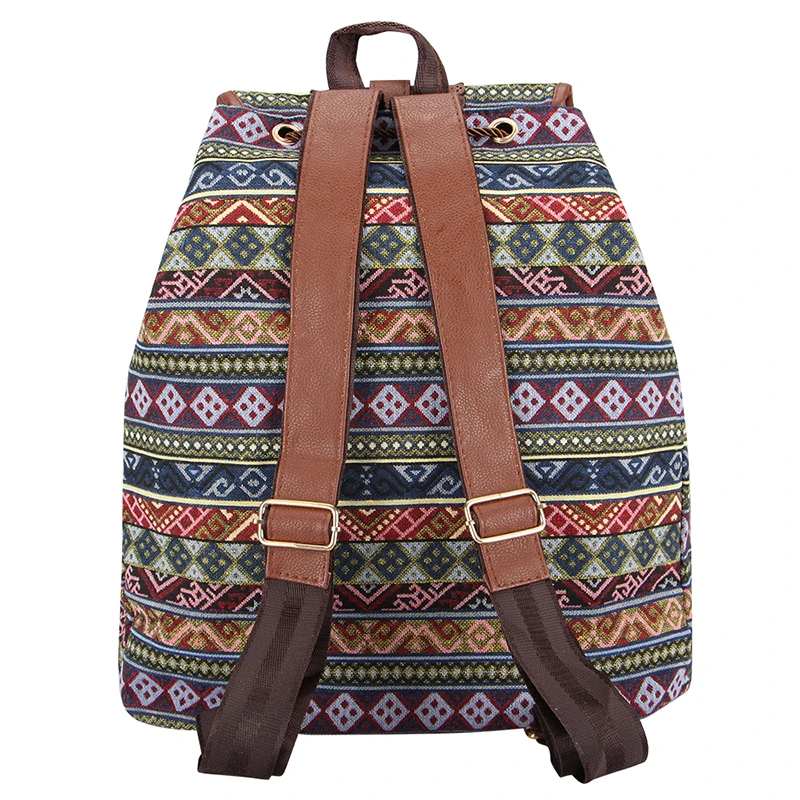 Sansarya 2018 новый открытый PU богемный жаккардовый тканый женский рюкзак Mochilas Feminina на