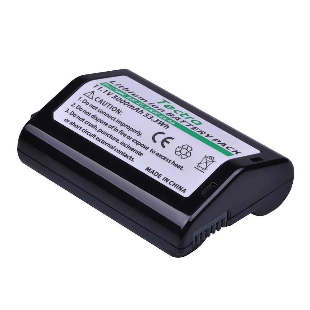 2 шт. аккумулятор Tectra 3000 мА/ч для камеры Nikon D2Z D2H D2Hs D2X D2Xs D3 D3S F6 D3X ENEL4 ENEL4A|Цифровые
