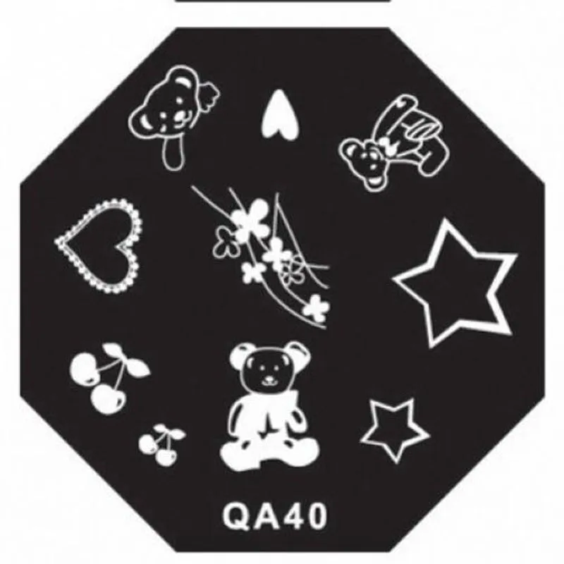 2020 Серия QA дизайн ногтей штамповка шаблон изображения Новый сексуальный модный