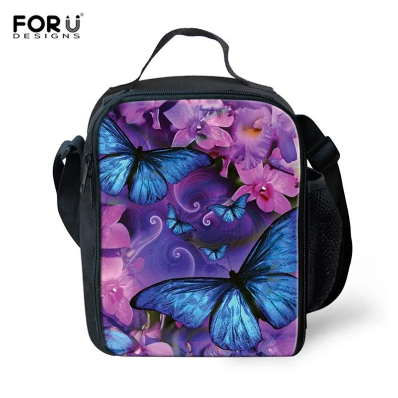 FORUDESIGNS/Детские Школьные Рюкзаки Мода 3 шт./компл. с рисунком «бабочки», сумки для девочек подростков прикольные книжные сумки - Цвет: MA186G