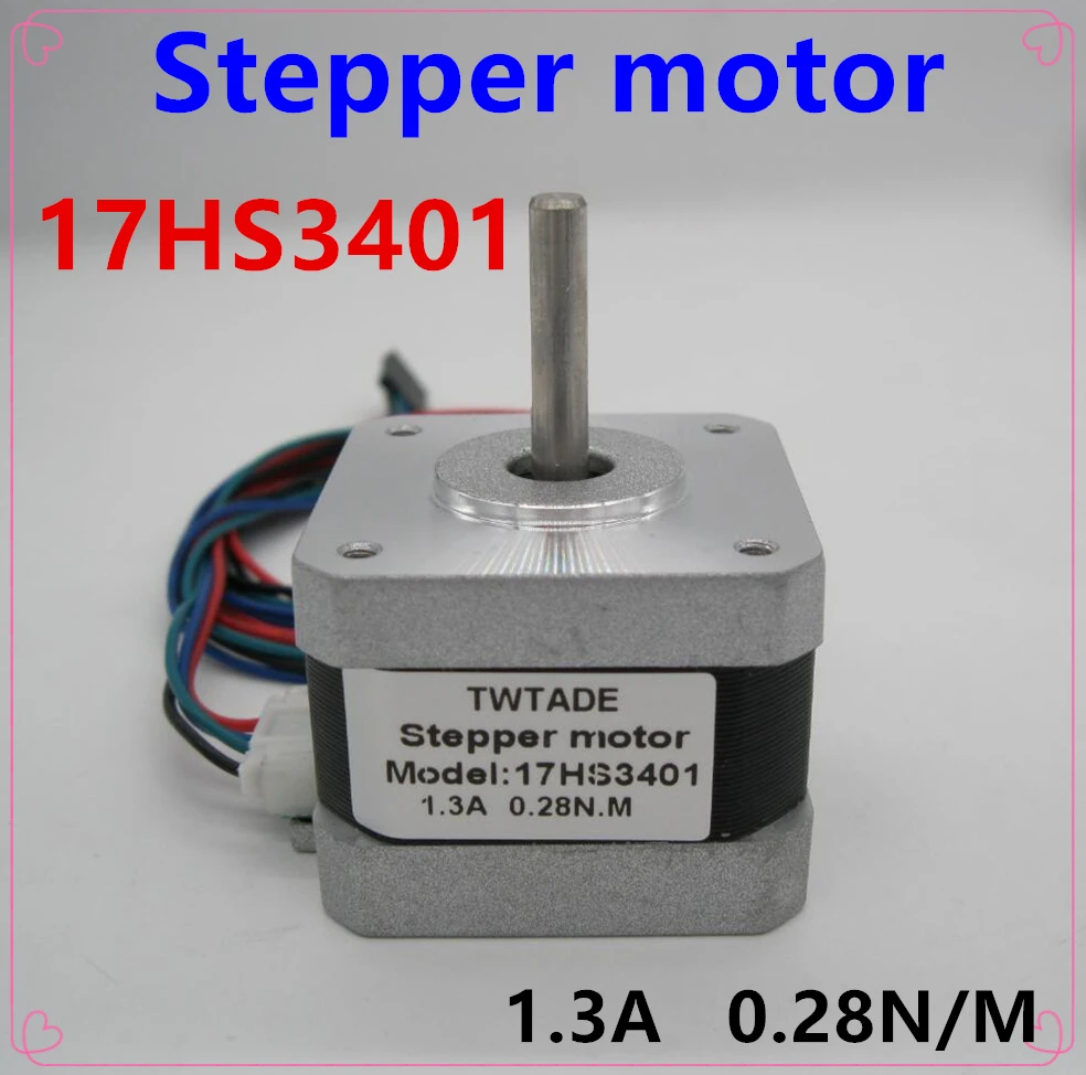 

3PCS Motor Controller Quality 17HS3401 4-lead Nema 17 Stepper Motor 42 motor 42BYGH 1.3A CE ROSH ISO CNC Laser Motor Controller