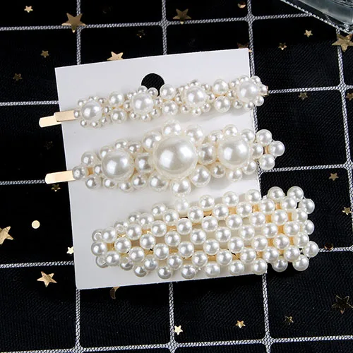 28 gold set 5 шт./компл. Корея металла, полностью покрытые жемчугом или бусинами, заколки для волос для женщин контактный зажим для волос заколка для волос Головные уборы заколки аксессуары и украшения украшение для волос - Окраска металла: 28 gold set