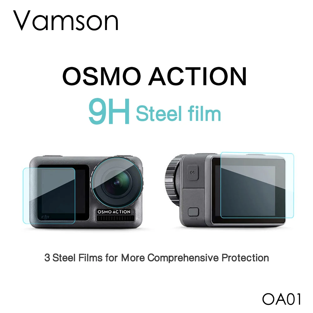 Vamson для спортивной экшн-камеры DJI OSMO закаленное стекло защита от царапин защитная