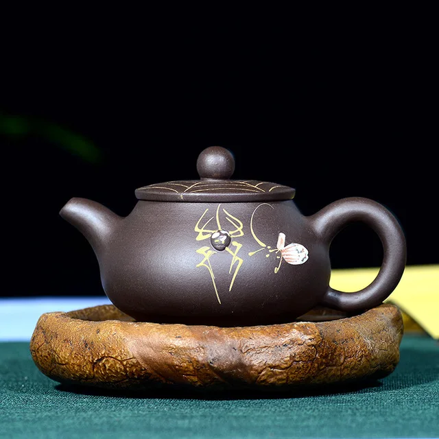 Free Shipping 180ML Creative Spider Tea Pot Yixing Famous Master Handmade Collector's Edition Kung Fu Teapot