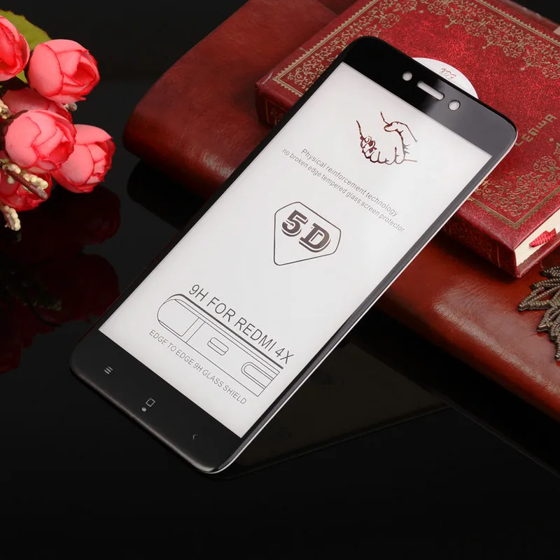 5D стекло для Xiaomi Redmi 4x5 Plus закаленное полное покрытие Flim Для Xiomi Note 5 Pro 4x Mi 6 A1 защита