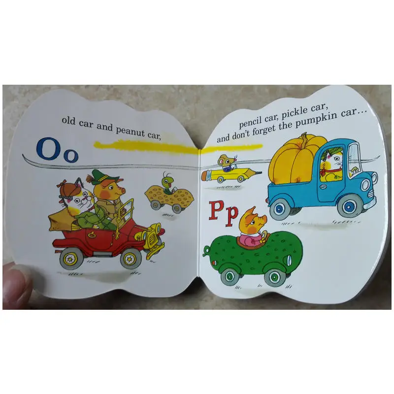 Лидер продаж книги Ричард Scarry's Cars and Trucks от A до Z раскладки для просвещения