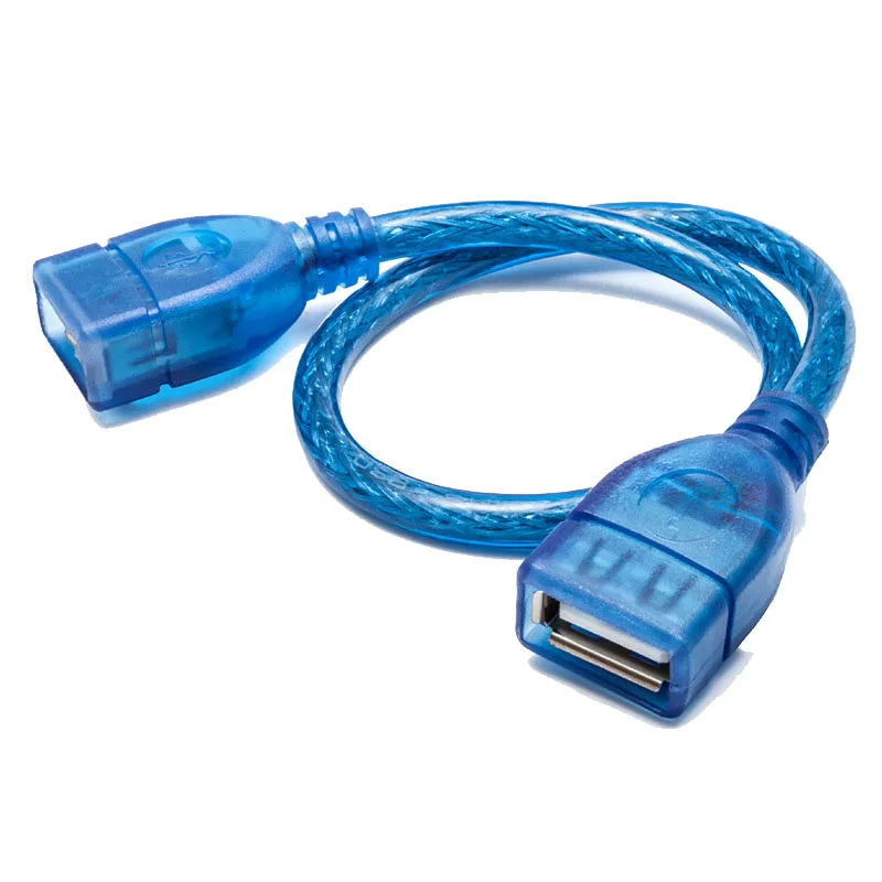 Синий Удлинительный разъем USB 2 0 Мама-мама для мыши/клавиатуры/камеры |