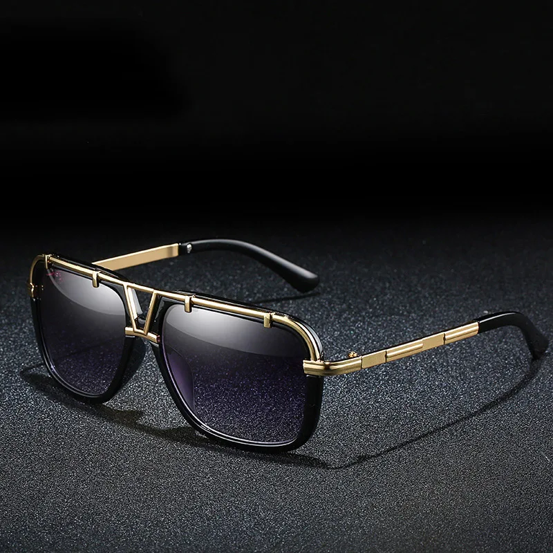 

Oversized Gradient Sunglasses Women Brand Designer Metal Square Eyewear 2019 New Female Shades Big Mirror Sun Glasses Oculos