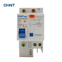 chint earth leakage circuit breaker dz47le 32 1pn c20 230v 20a switch circuit breaker leakage protection