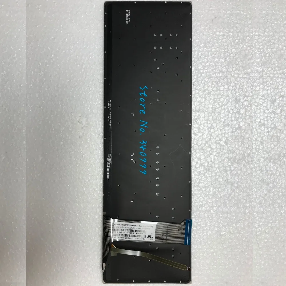 AZERTY клавир для ASUS n551 n551j N551JQ N551JK N551JM N551JW французский с подсветкой silver клавиатура