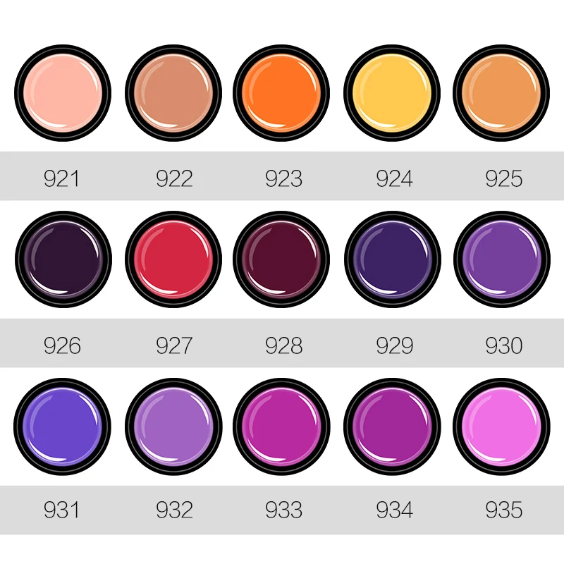 Гель лак для ногтей ROSALIND 5 мл чистые цвета наращивания УФ творчества|gel varnish|gel nail