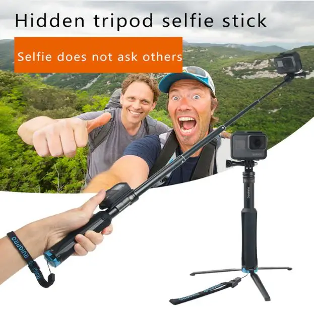 Для GoPro 7 штатив gopro hero 6 5 4 3 селфи-палка tripd Yi mijia SJCAM sj4 sj7 крепление для съёмки