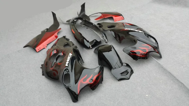 Мотоцикл обтекатель комплект для SUZUKI GSX600 750F 96 98 00 05 GSX600F GSXF750 1996 2006 Топ Красный