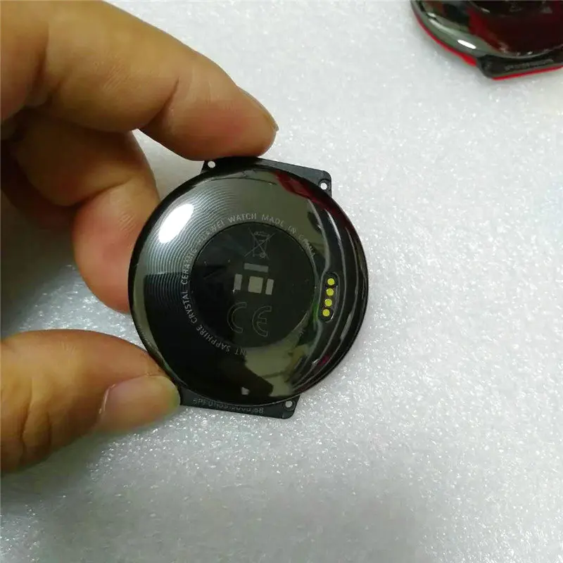 black with red edge Для часов huawei 1st Gen задняя крышка смарт часы корпус двери часы крышка батареи запасные части Аксессуары - Цвет: black with red edge