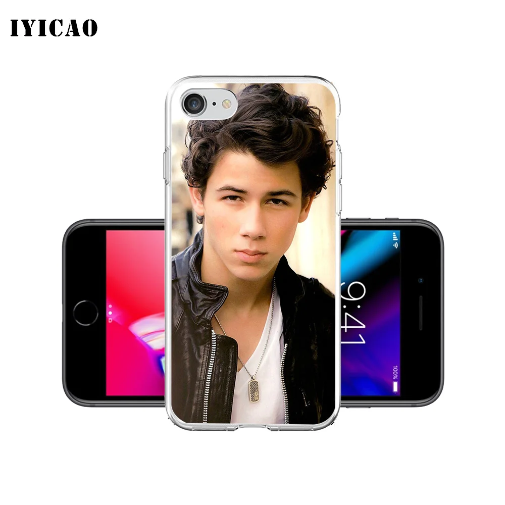 IYICAO Nick Jonas Мягкий силиконовый чехол для телефона iPhone X XR XS MAX 6 6s 7 8 Plus 5 5S SE TPU
