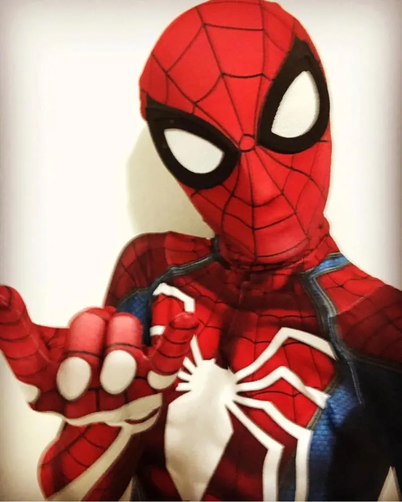 Высокое качество PS4 INSOMNIAC костюм Человека паука 3D принт спандекс игры из