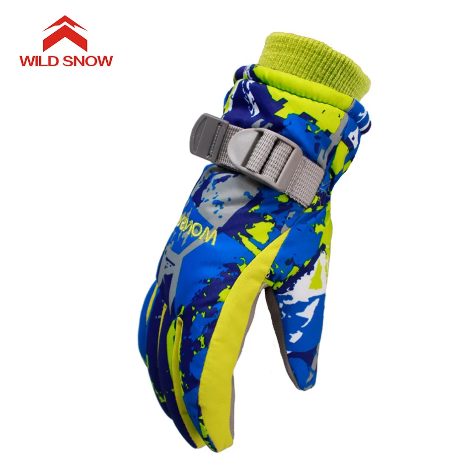 Wild Snow 2018 Brand New Boy Girl Ski Gloves Windproof Waterproof Warm Breathable Outdoor Sports | Спорт и развлечения