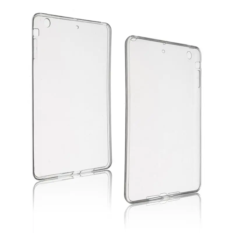 Мягкие TPU + кремний Планшеты чехол для Apple iPad Mini 1 2 3 Crystal Clear Прозрачная крышка мини