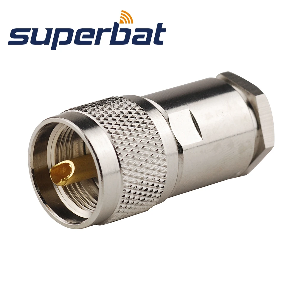 Superbat UHF PL259 твист штекеры Straingt RF коаксиальный разъем для RG8 RG213 RG214 LMR400 кабель|rg213