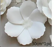 30cm Pattern1 Белые бумажные Цветочные фоновые декорации, трехмерные вечерние украшения, свадебные украшения для витрины - Цвет: 30cm Pattern1