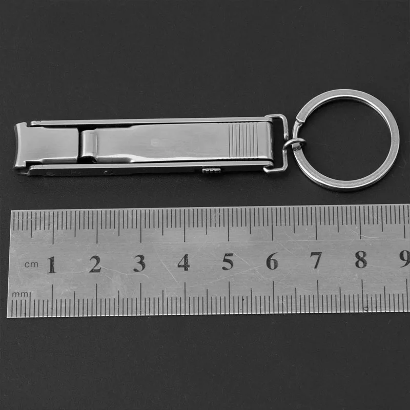 

Hot! Ultra Thin Small Folding Stainless Steel Nail Clipper Keychain EDC Pocket Tool