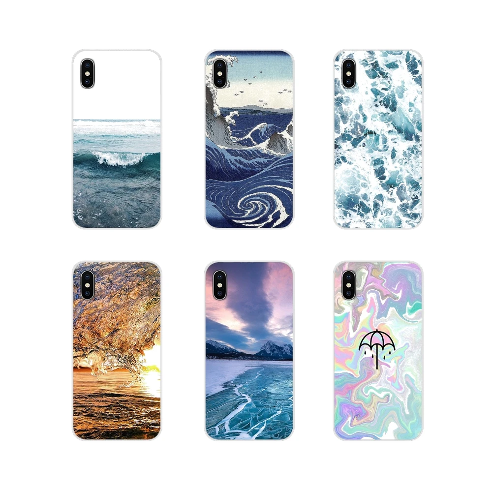 The waves Ocean water Soft Transparent Shell Covers For Oneplus 3T 5T 6T Nokia 2 3 5 6 8 9 230 3310 2.1 3.1 5.1 7 Plus 2017 2018 | Мобильные