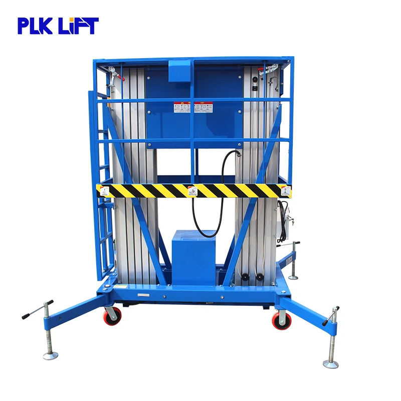 Электрическая гидравлическая воздушная Алюминиевая двухмачтовая подъемная