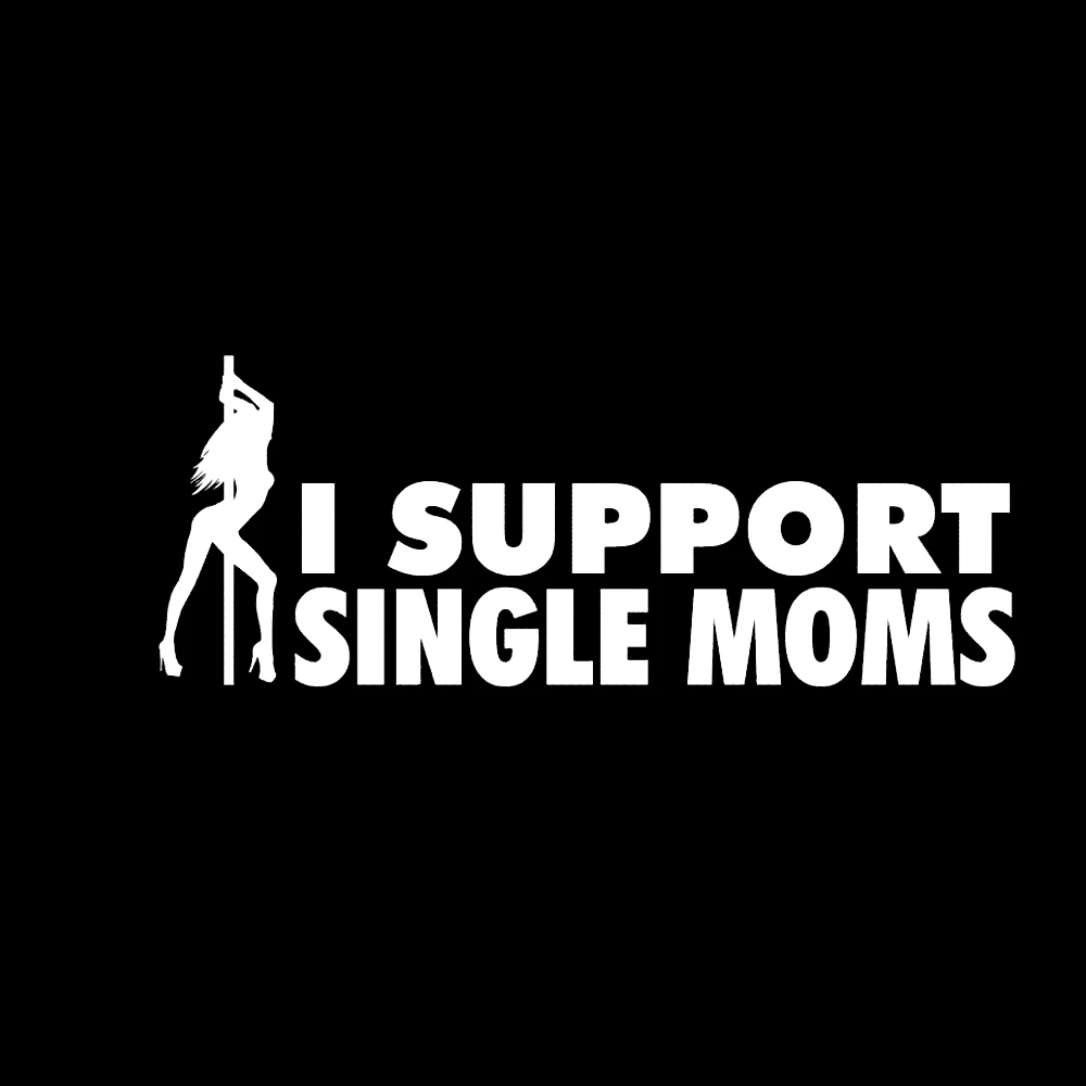 15*6.4cm I Support Single Moms Vinyl Car Wrap Cute And Interesting Fashion Inspirational Sticker Decals | Автомобили и мотоциклы