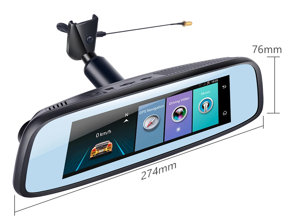 GreenYi 7,8" Специальная 4G LTE Автомобильная камера зеркало монитор Android ADAS gps DVR регистратор видеорегистратор с двумя камерами s