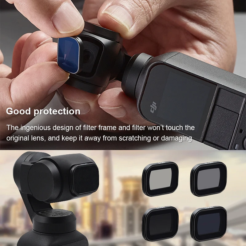 DJI OSMO карман оптические Стекло фильтр четырех частей с регуляцией ND8/16/32/64 ГБ