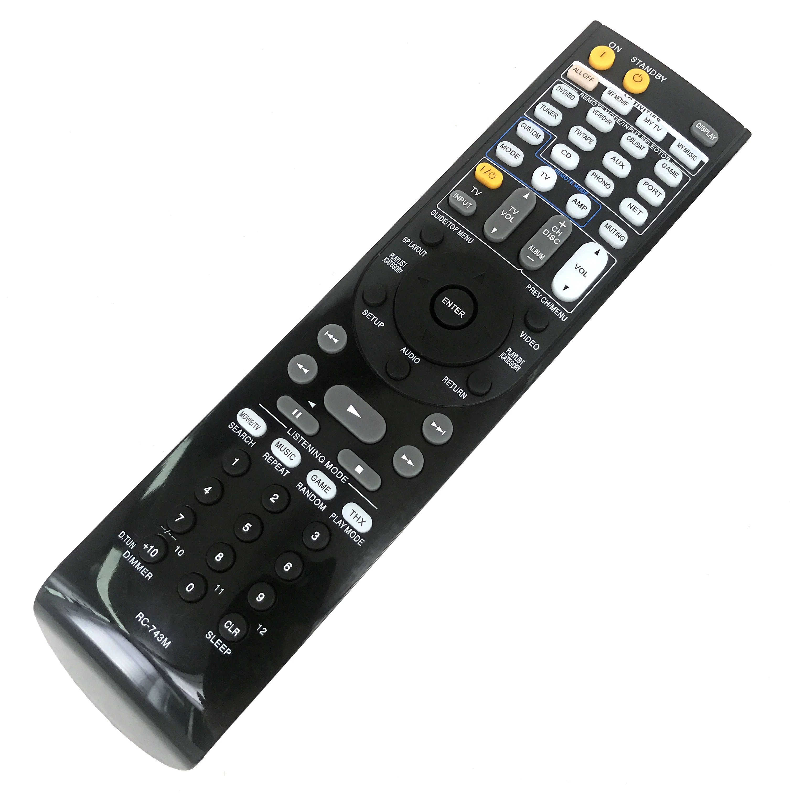NEW Replacement RC-743M For ONKYO AV Audio Video Receiver Remote Control TX-SR808 TX-SR707 TX-SR706S TX-NR545 HT-R791 TX-NR535