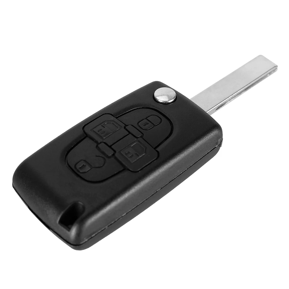Чехол накладка для Peugeot 1007 Citroen C8 CE0523 с 4 кнопками|shell case fob|shell caseshell 1/10 |