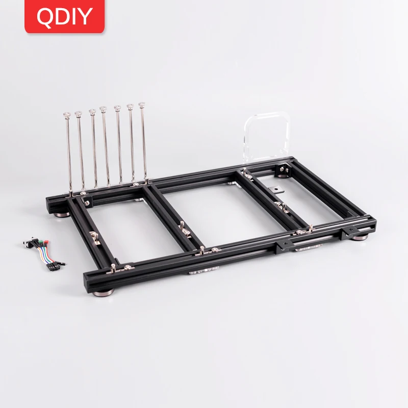 QDIY PC-JMK6 ATX алюминиевый сплав горизонтальный Полный открытый летний медведь охлаждения чехол для компьютера шасси ПК материнская плата Рамка Кронштейн