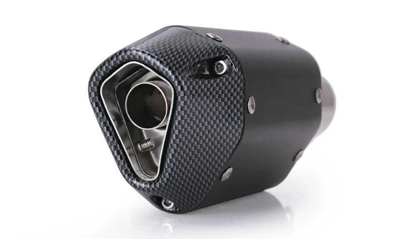 Motorcycle exhaust pipe muffler 38-51mm universal short modified exhaust pipe silencer