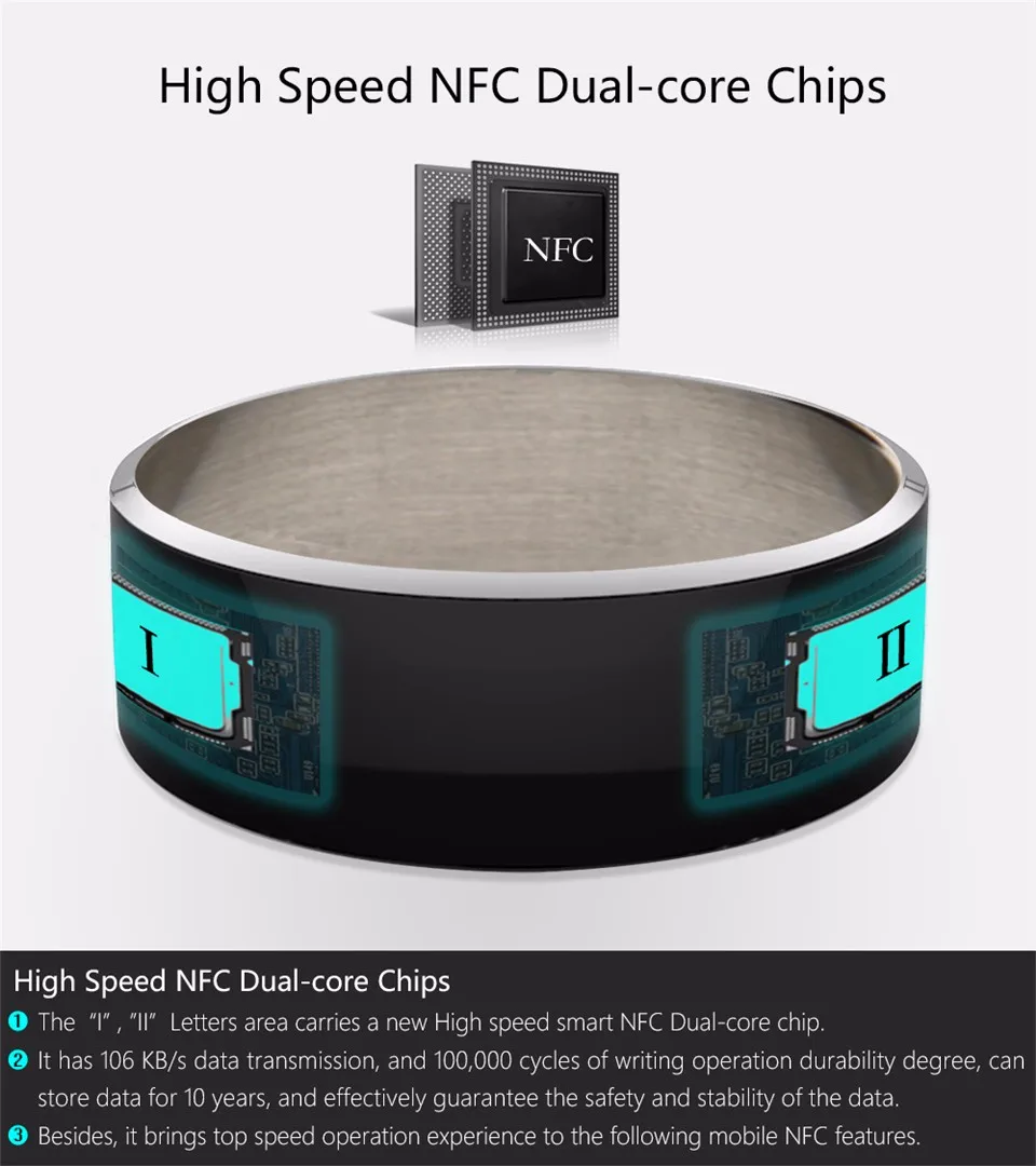 Jakcom R3F смарт Кольцо для Скорость NFC электроники телефон умные аксессуары 3-доказательство App Enabled носимых Технология волшебное кольцо