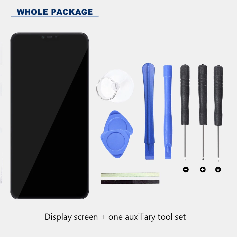 ЖК дисплей и сенсорный экран для Xiaomi Mi 8 Lite дигитайзер в сборе с рамкой ремонта