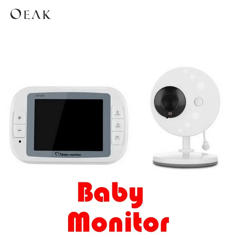 Oeak 3 5 дюймов беспроводной монитор для сна няня камера безопасности ночное