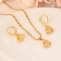 gold color ethiopian jewelry sets eritrea habesha africa bridals wedding jewelry gift necklace pendnat earrings diy charms