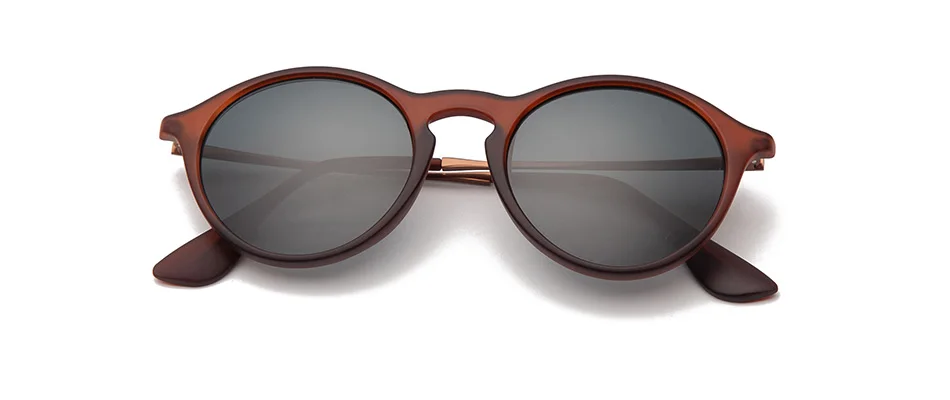 Боло. Ray ban 4243 EriKa, классические круглые солнечные очки для женщин тонкий УФ-фильтр 49 мм стеклянные линзы для вождения, зеркальные солнцезащитные очки oculos de sol Gafas очки для взрослых UV400