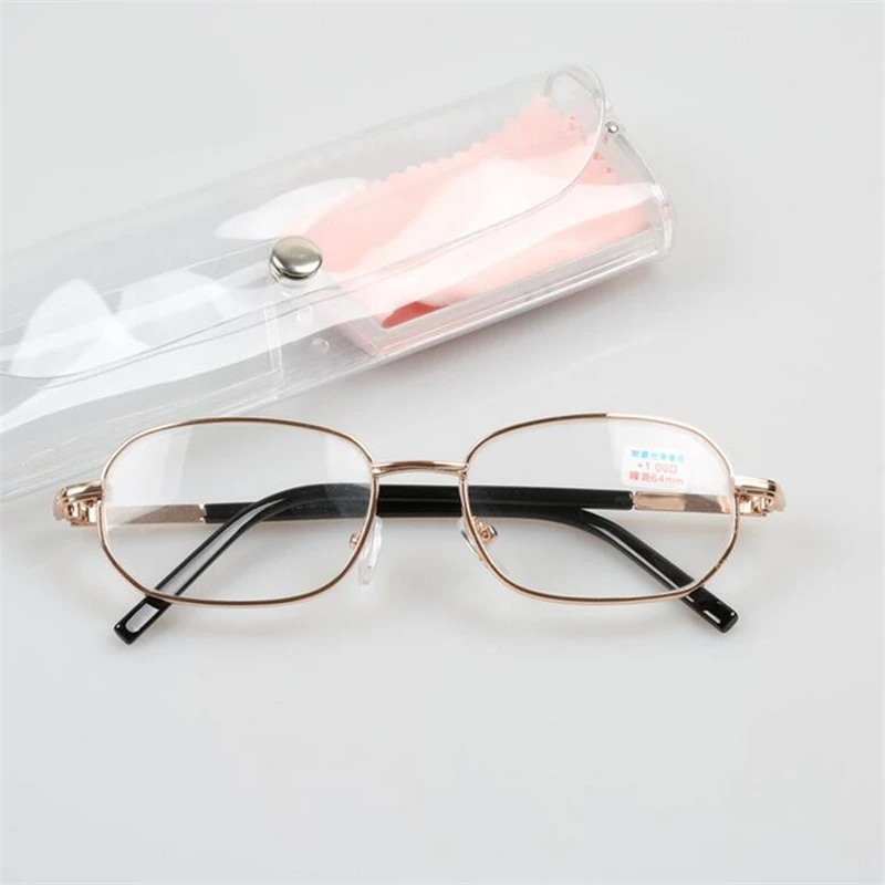 2017 Модные оптические очки для чтения с металлической полной оправой диоптрии + 1 5