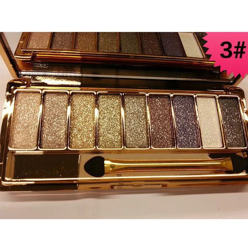 9 Цвета Мода Палитра теней Eye Shadow Flash блеск Make Up Set Для женщин алмаз яркий сияющий