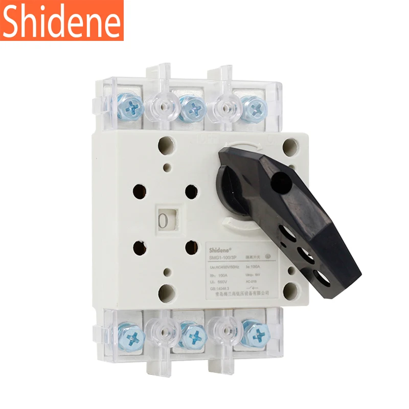 Изолирующий выключатель Shidene 100 А 3P 50/60 Гц AC400V 35 мм установка на Din